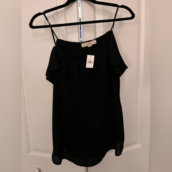 New With Tags LOFT cold shoulder top - Picture 2 of 3